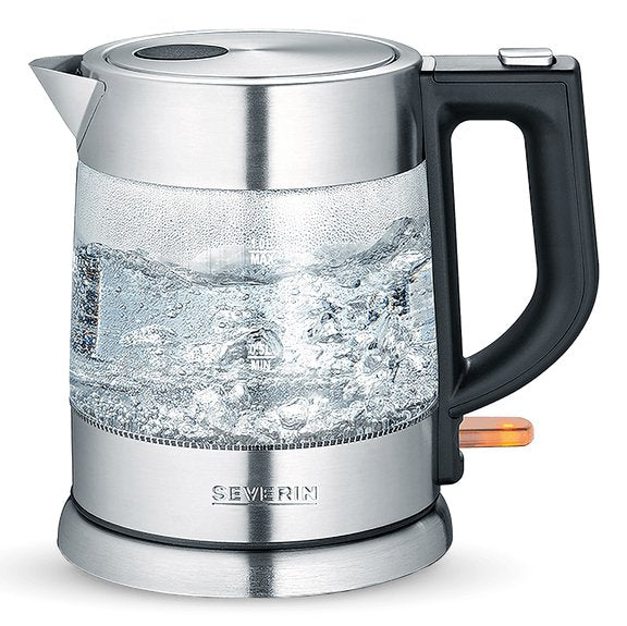 EAN 4008146027413 - Severin WK 3468 tetera eléctrica 1 L 2200 W Negro, Acero inoxidable, Transparente imagen 1