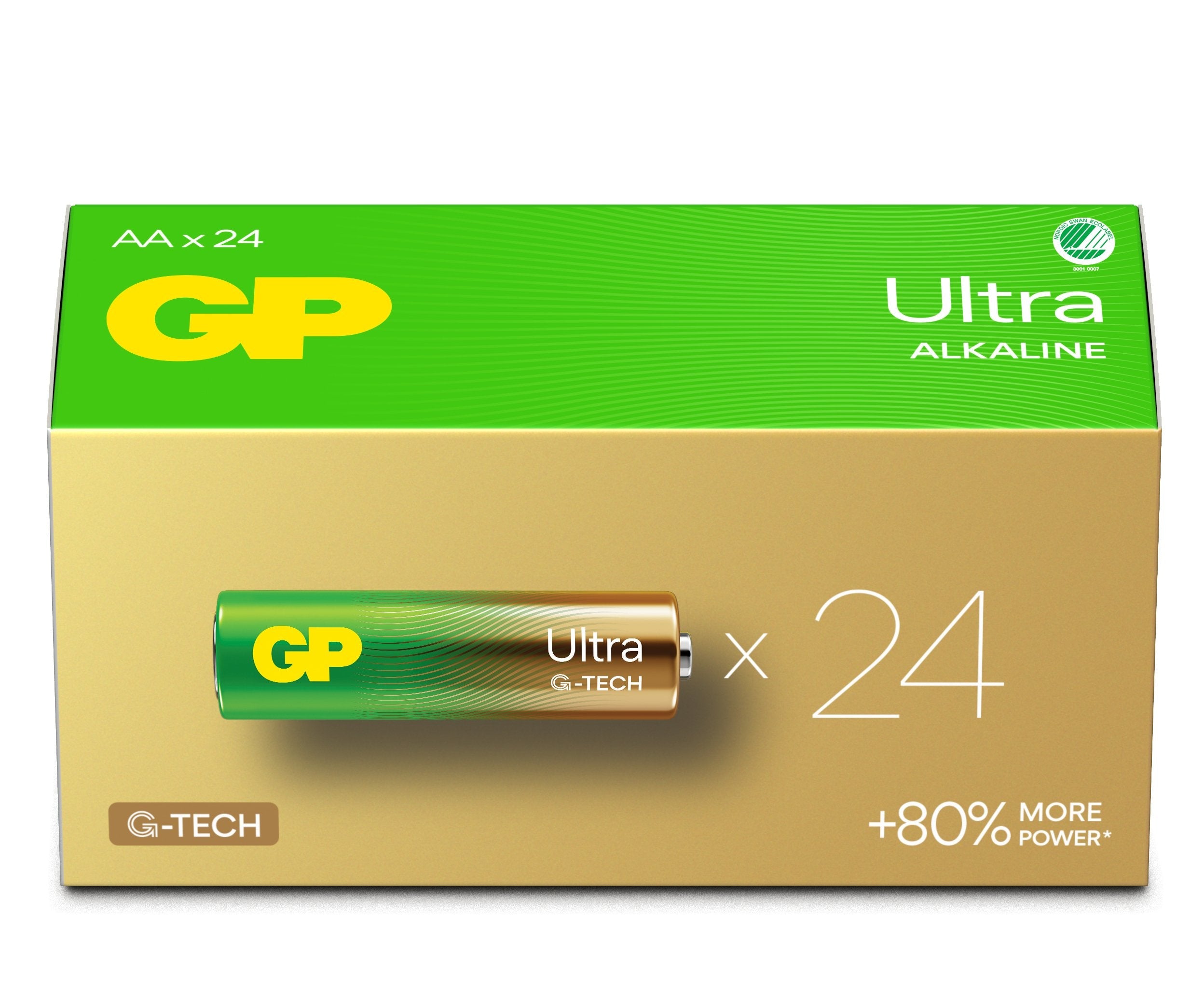 Gp Ultra Alkaline Aa/Lr06  Battery. 24-Pack