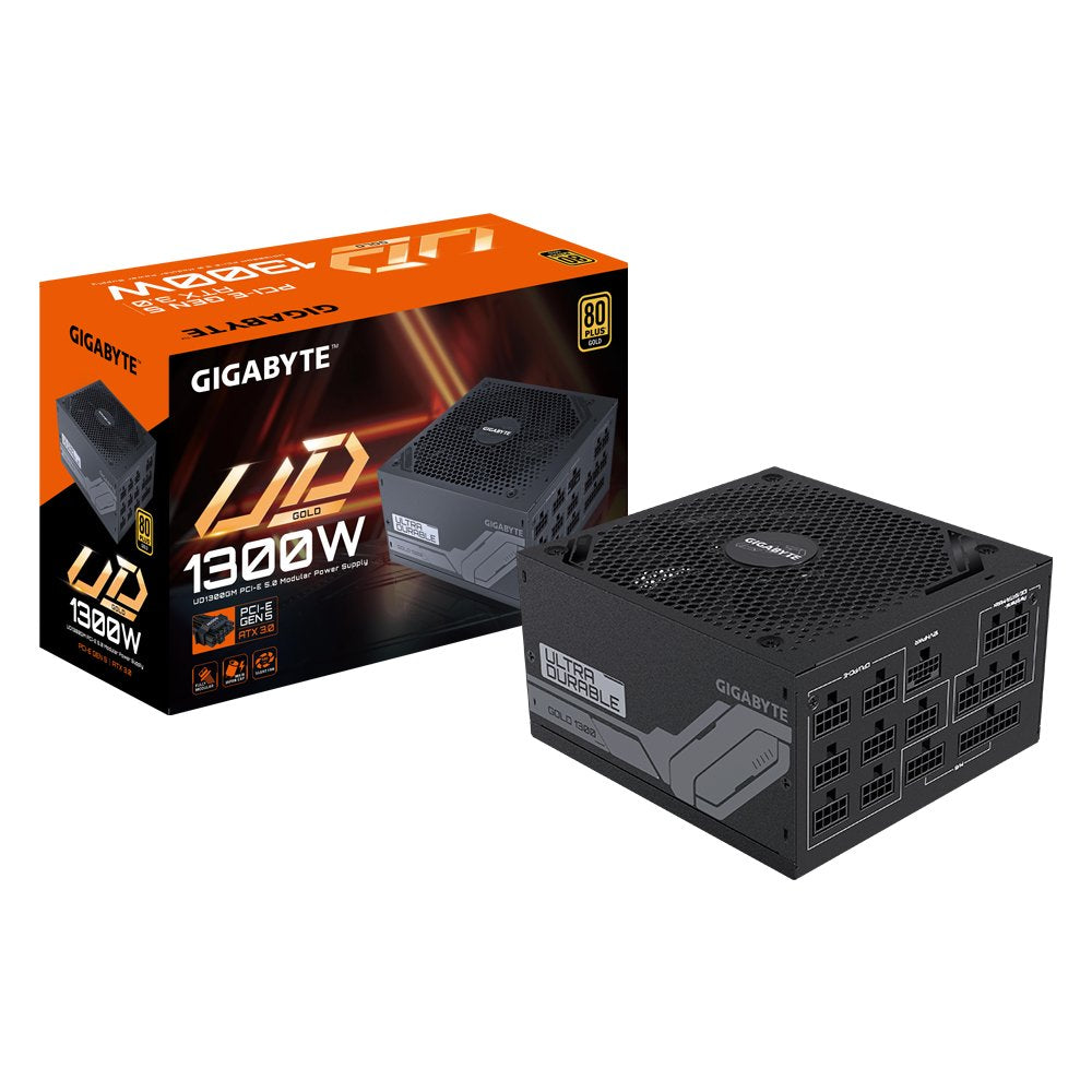 EAN 4719331558444 - GIGABYTE UD1300GM PG5 unidad de fuente de alimentación 1300 W 20+4 pin ATX ATX Negro imagen 1