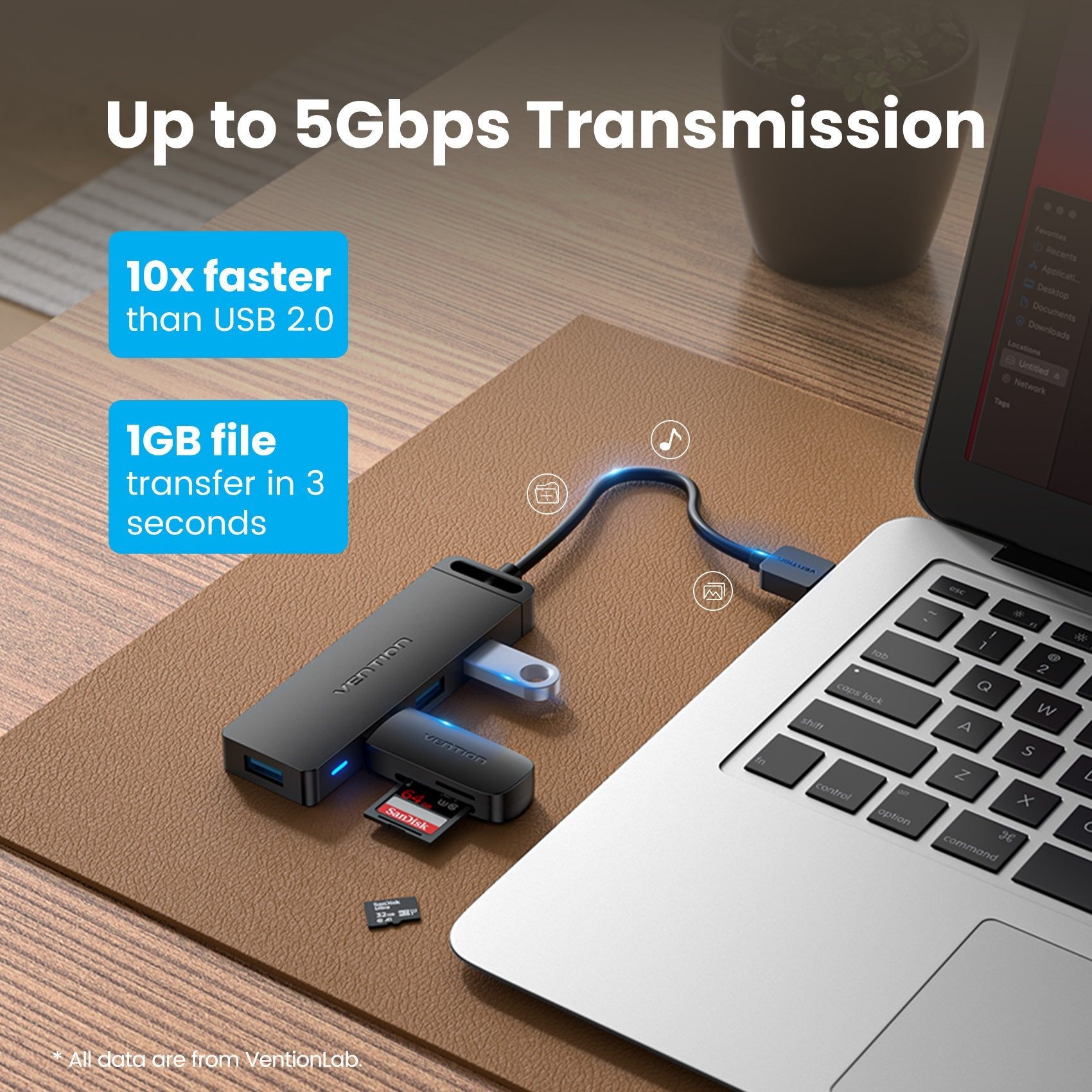 EAN 6922794799738 - Vention CHLBB-SCB2 hub de interfaz Gris imagen 5
