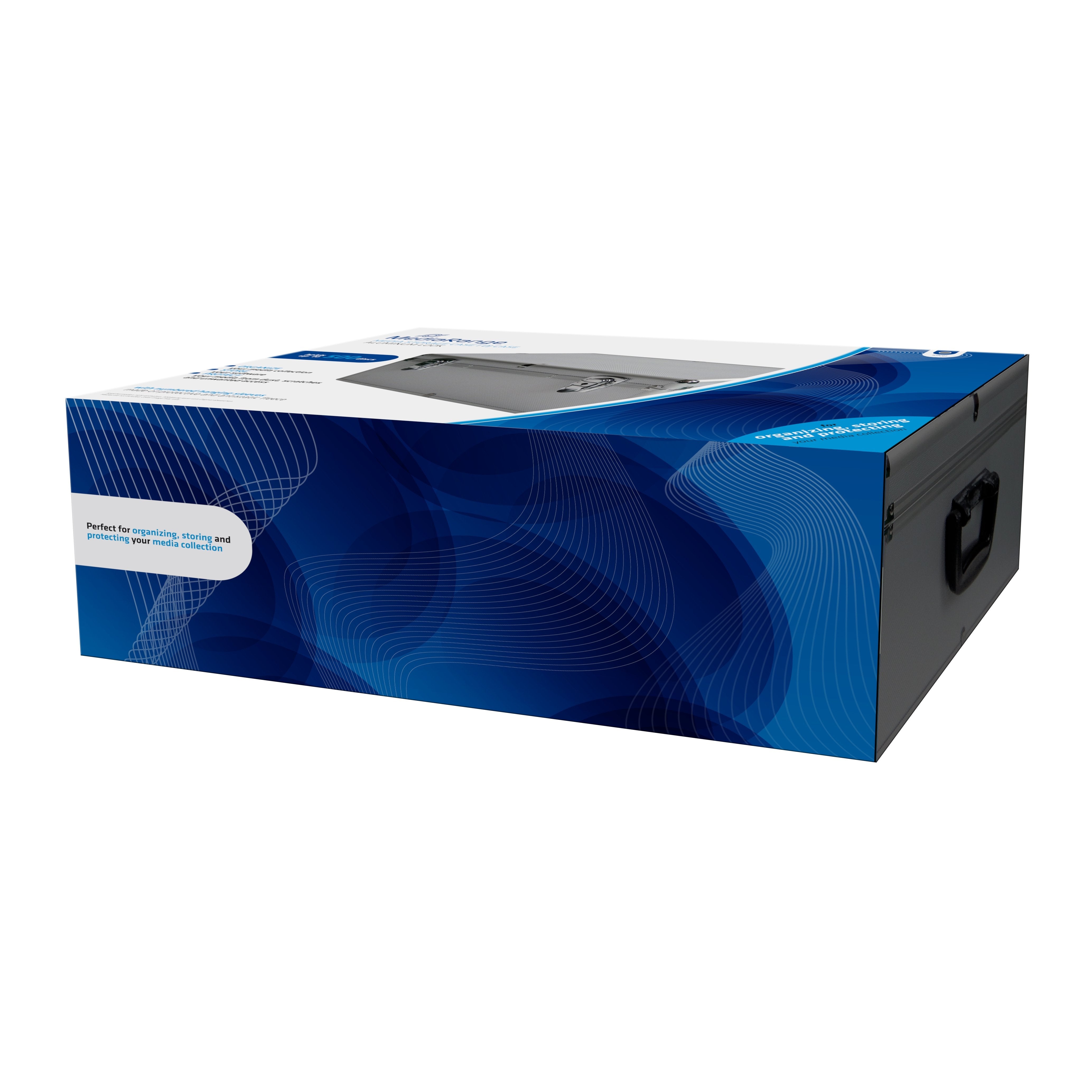 Mediarange Box77 Funda Para Discos Ópticos Maleta Rígida 500 Discos Plata