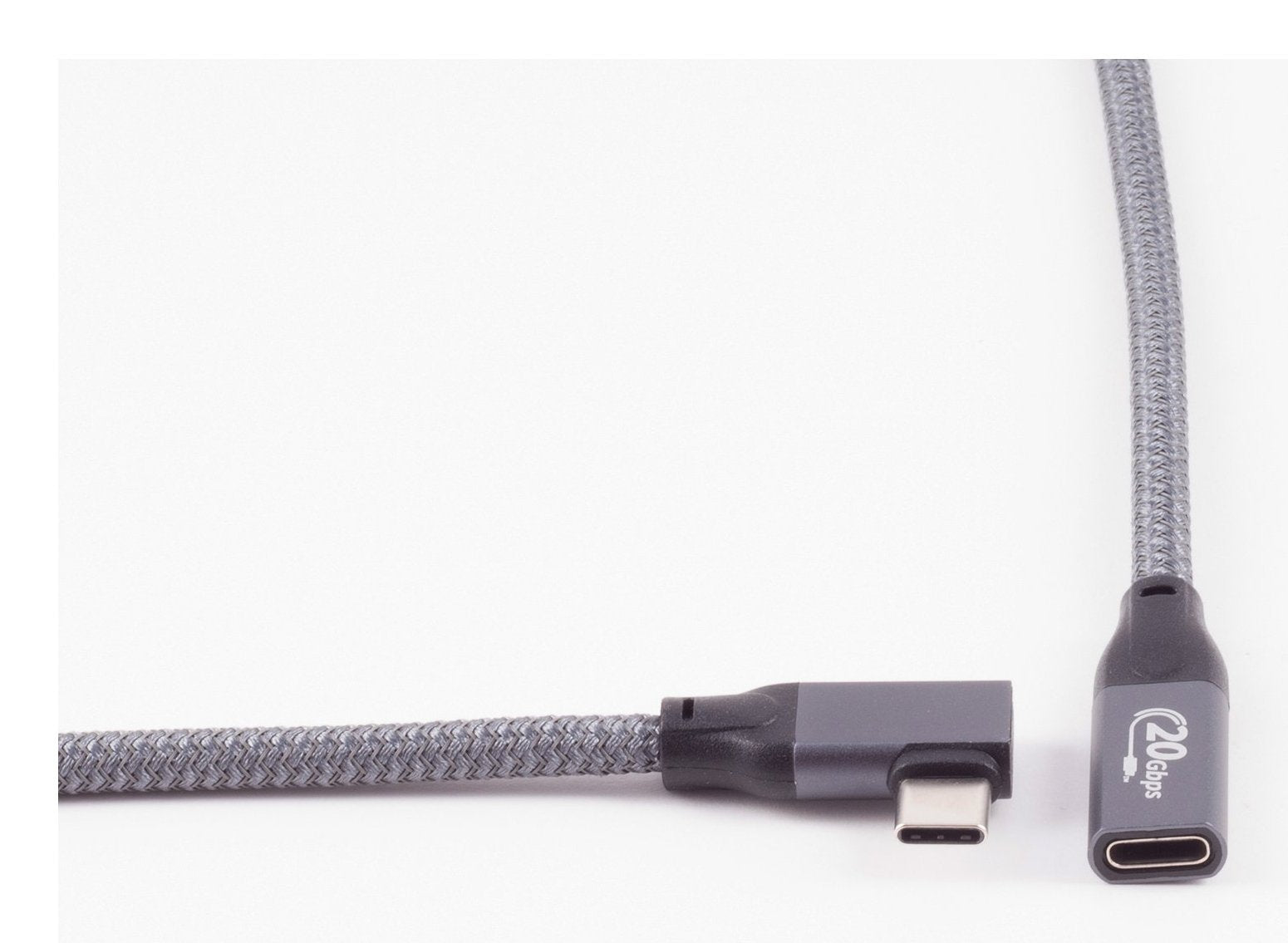 Shiverpeaks Usb-C Verlängerungscable 3.2 90° Pro 1m