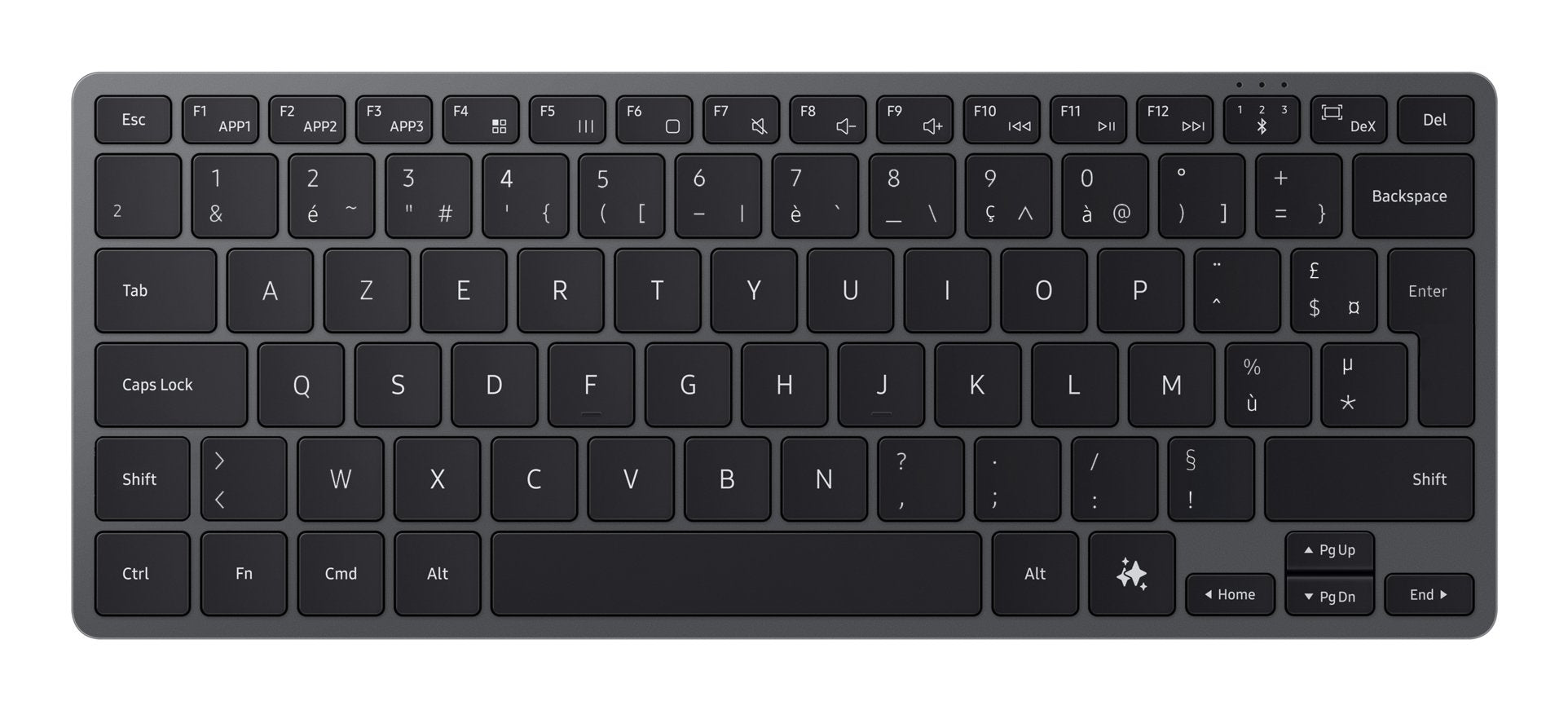 Smart Keyboard Con Touche Galaxy Ai Universal Gris Foncé