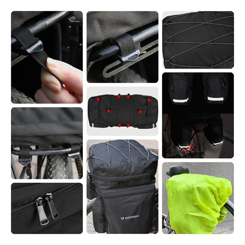 EAN 5907769300523 - Wozinsky WBB13BK Sillín Bolsa de bicicletas 60 L Poliéster Negro imagen 2