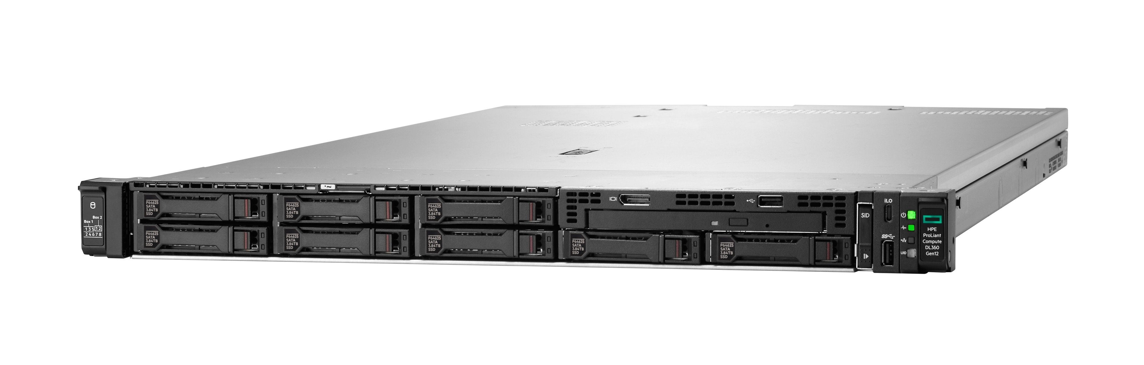 Hpe Proliant Compute Dl360 Gen12 Servidor Se Puede Montar En Bastidor 1u 2 Vías 1 X Xeon 6515p / Hasta 3.8 Ghz Ram 64 Gb Sata/Sas/Nvme Hot-Swap 2.5" Bahía(S) Sin Disco Duro Sin So Monitor: Ninguno