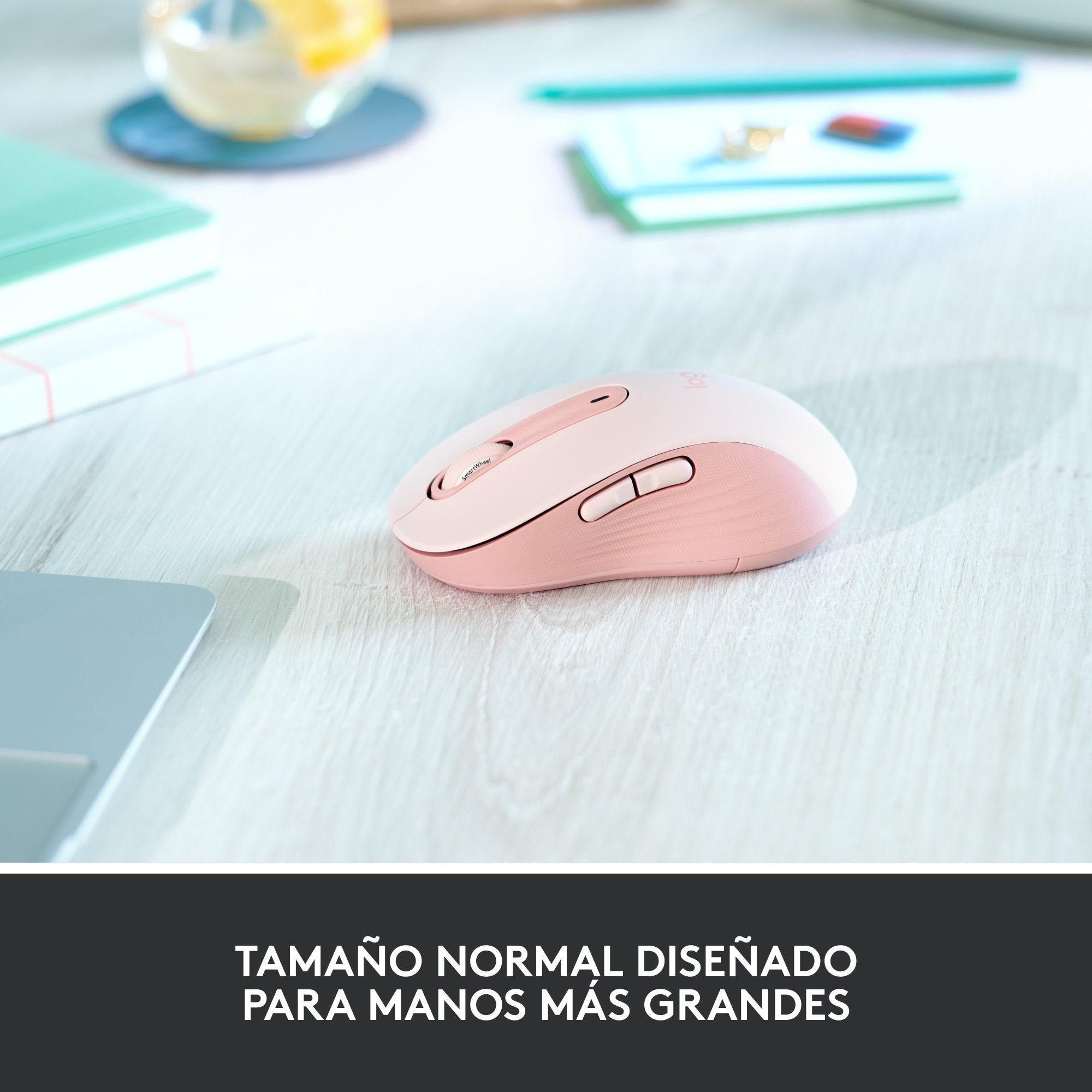 Logitech Raton Inalambrico Signature M650 Rosa 910-006237