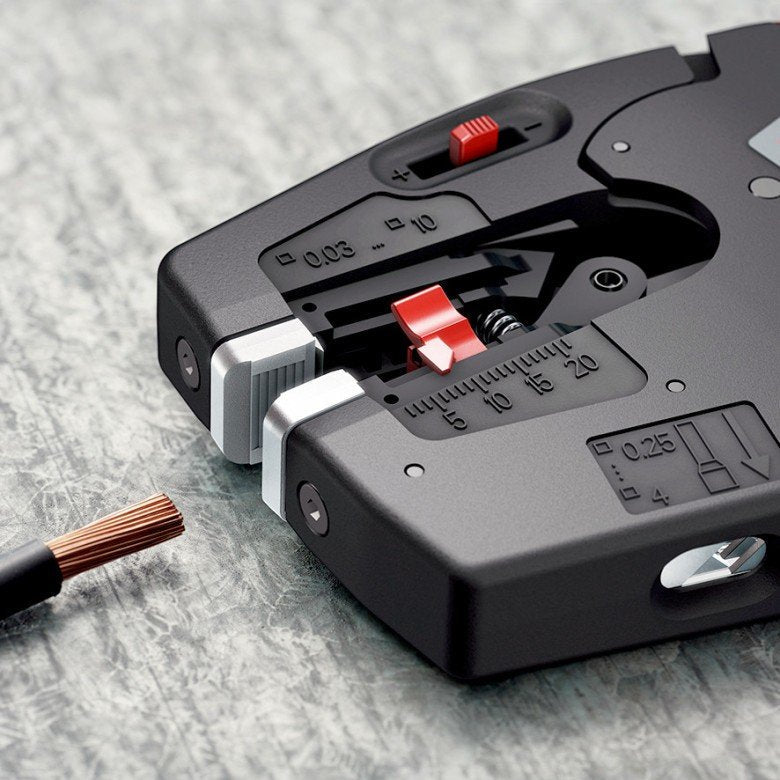 Knipex Nexstrip Multiherramienta De Electricista, Alicate Pelacables Negro/Rojo 12 72 190 Sb