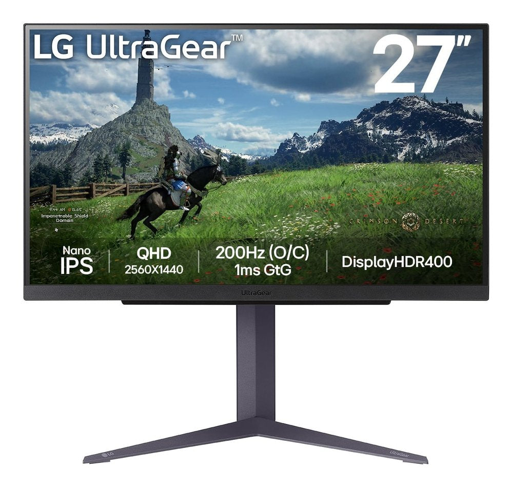 EAN 8806096175316 - LG 27GS85QX-B pantalla para PC 68,6 cm (27") 2560 x 1440 Pixeles Quad HD LCD Negro imagen 1