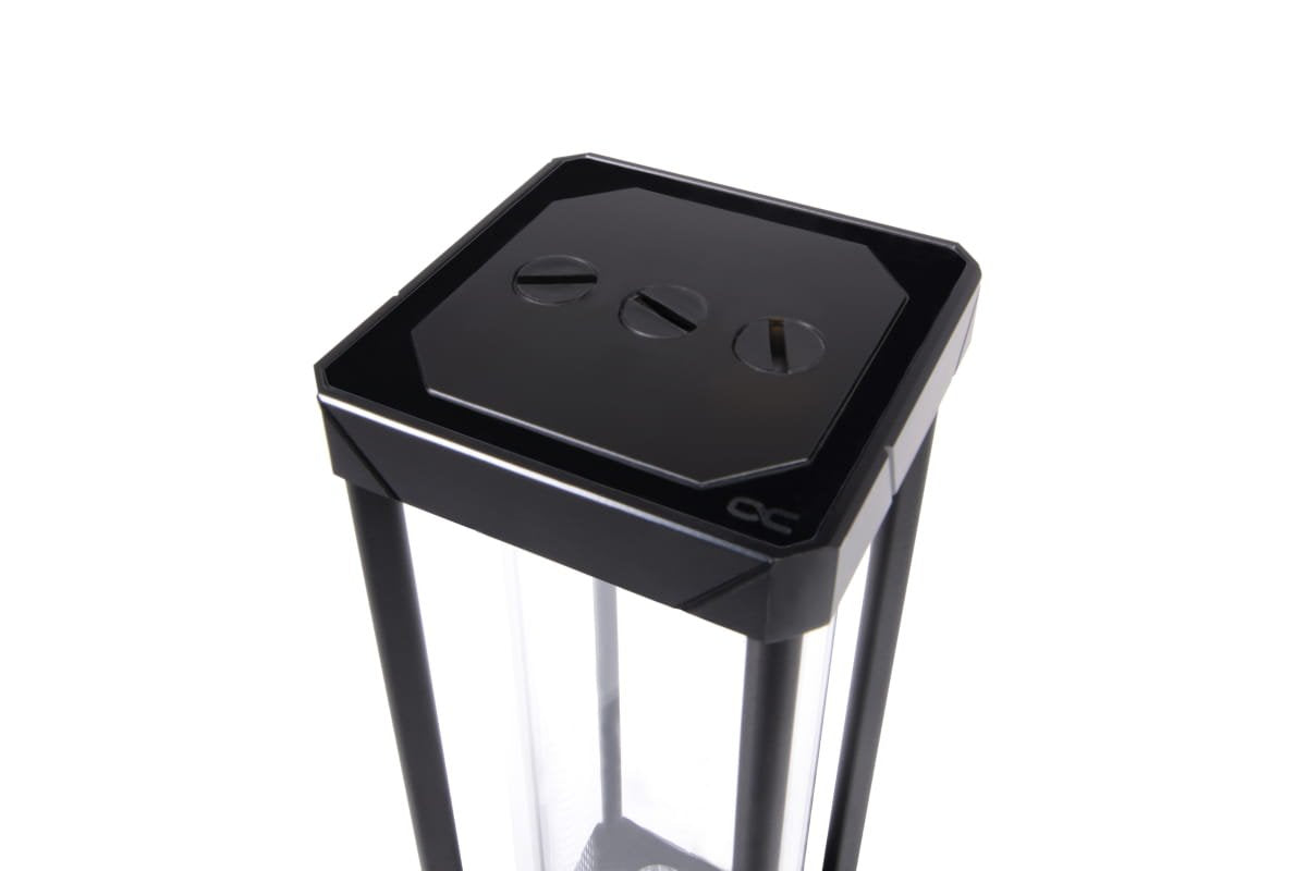 Vaso Para Helado Alphacool Aurora D5 Acetal Vidrio - 250mm, Depósito De Expansión Transparente, Con Bomba D5 Vpp655 Pwm 13514