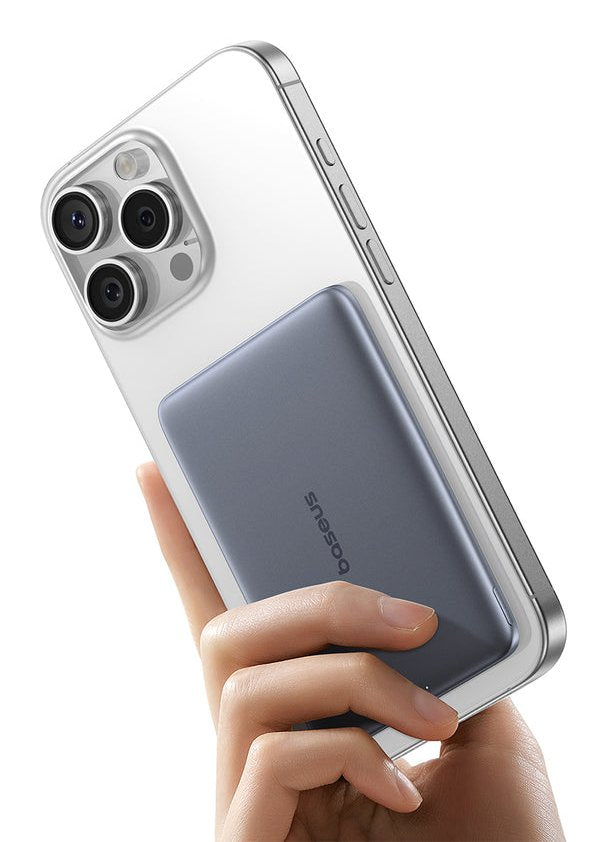 Picogo Am41 Ultra-Slim Magnetic Power Bank 5000mah 20w Natural        Titanium