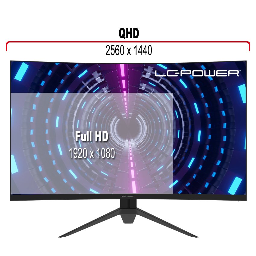 Monitor 31,5"(80cm) Tft Lc-Power Gaming Lc-M32-Qhd-165-C-V2 Hdmi/D Retail