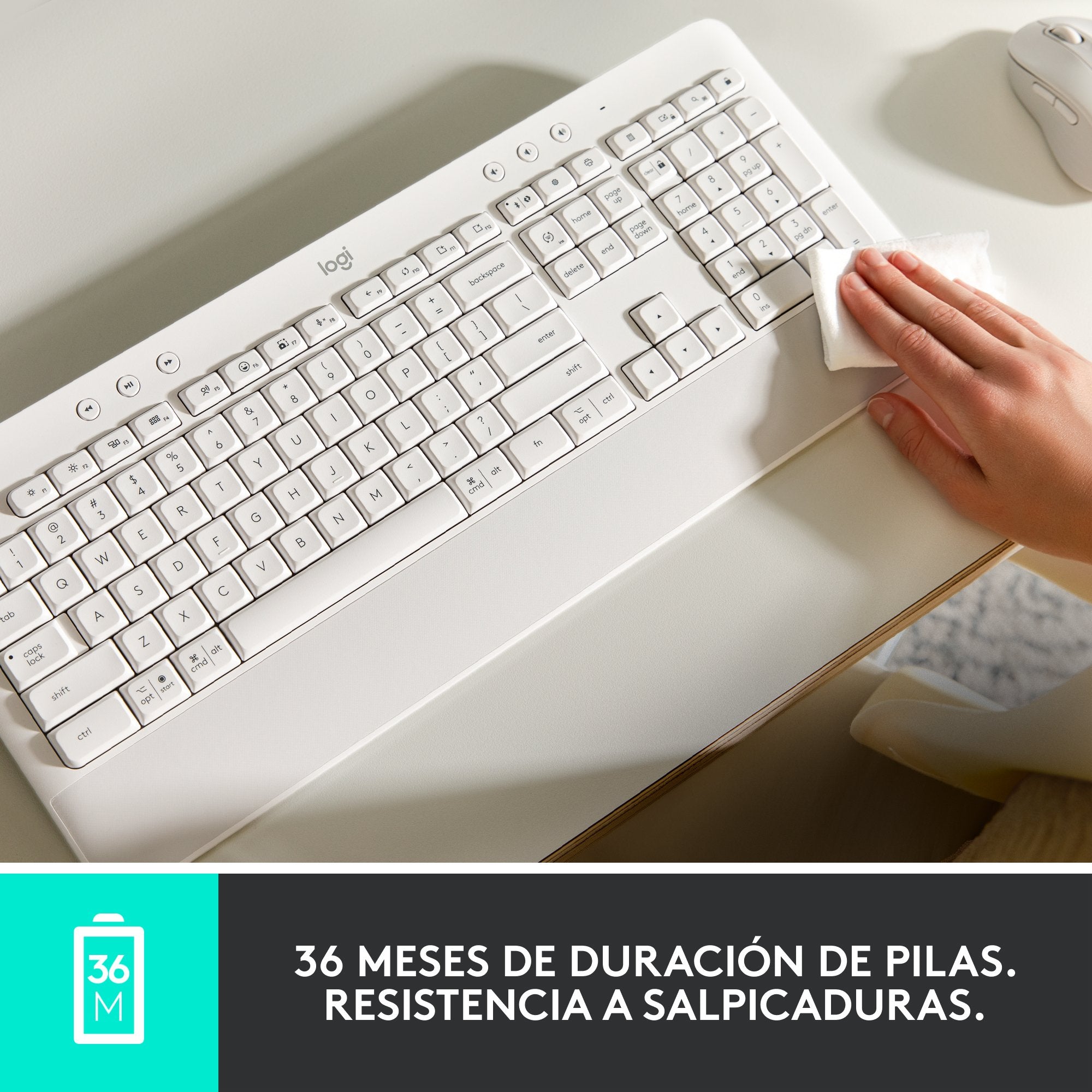 EAN 5099206105546 - Logitech 920-010917 teclado Oficina RF Wireless + Bluetooth QWERTY Español Grafito imagen 12