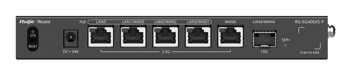 EAN 6976915005116 - Ruijie Networks RG-EG406XS-P router 2.5 Gigabit Ethernet Negro imagen 2