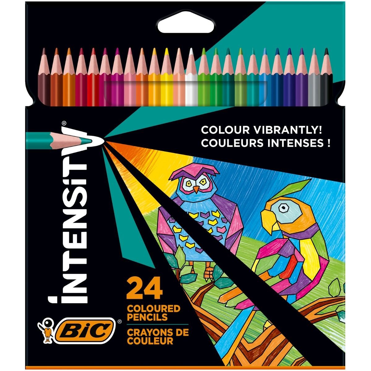 Bic Lápices De Colores Muy Vivos Color Up Surtidos - Caja De 24 -