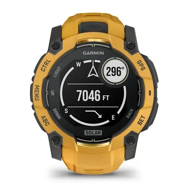 Instinct 3,50mm,Solar,Sunburst/Gray, Sunburst/Gray Band, Ww