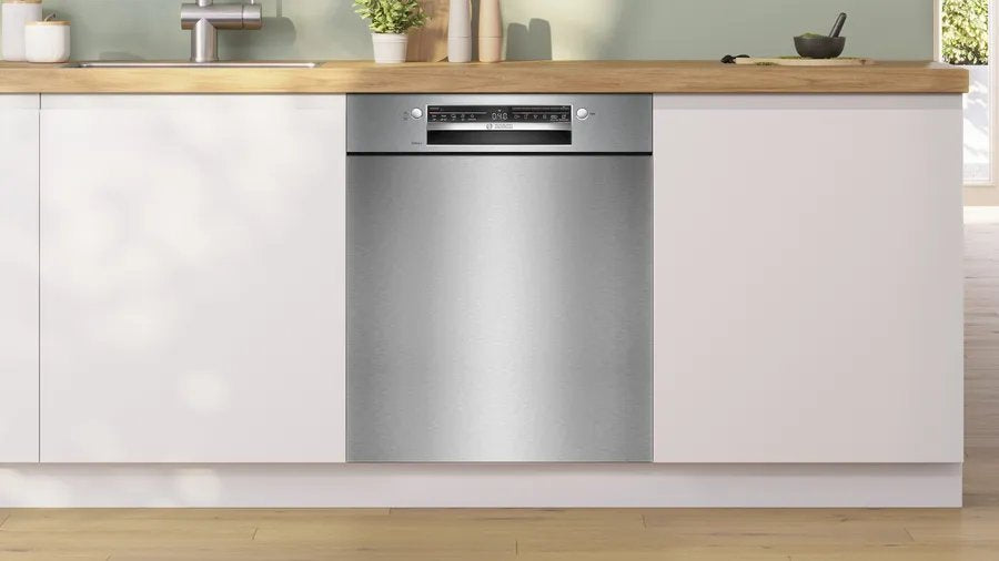 Bosch Home Smu2hts08e Serie 2, Lavavajillas Acero Inoxidable (Cepillado), 60 Cm, Home Connect Smu2hts08e