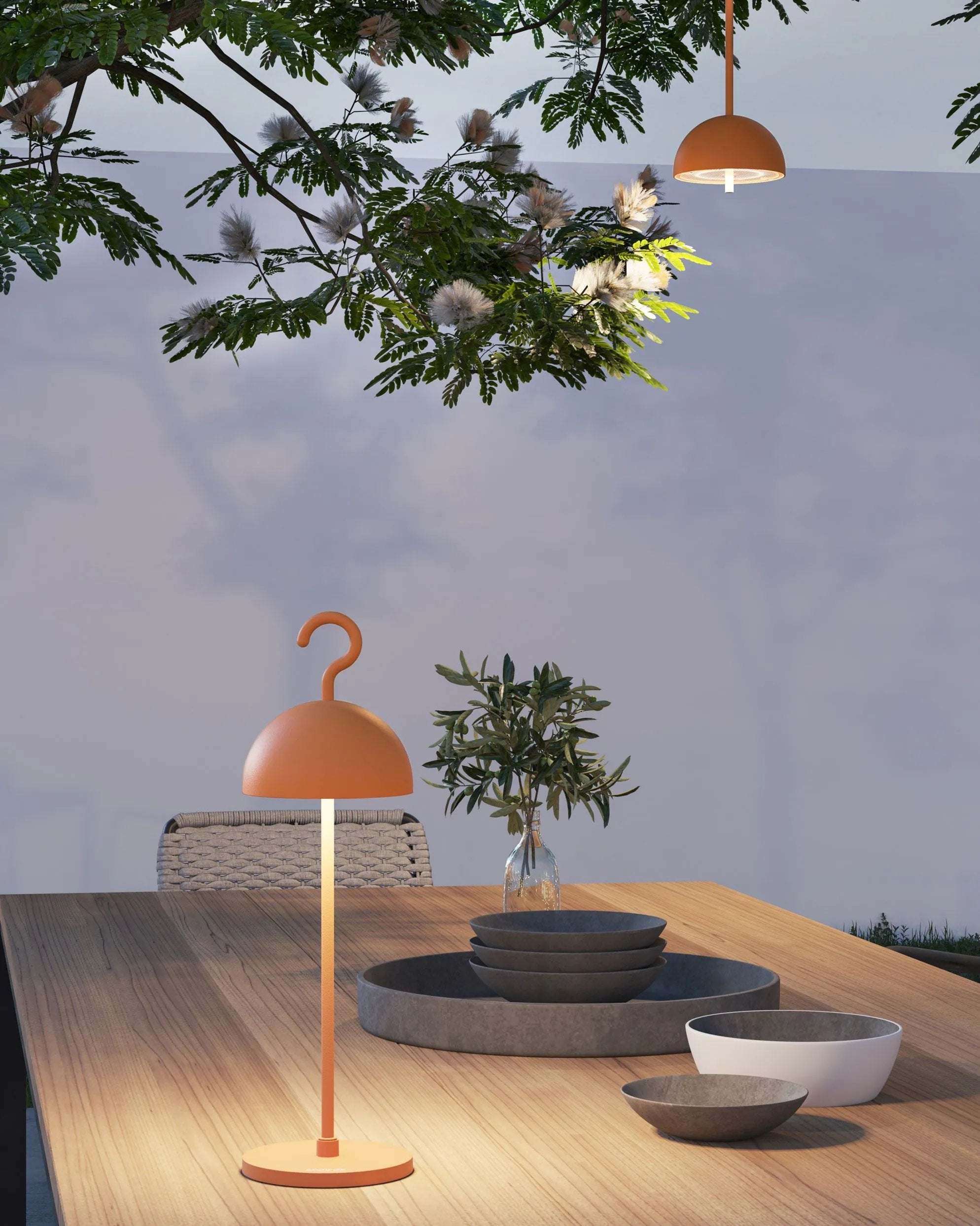 Sompex Hook Orange Table Lamp