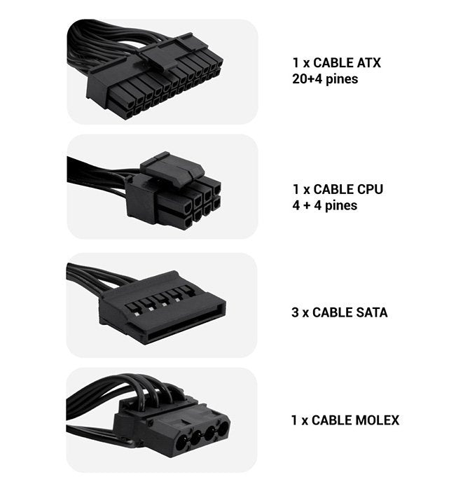 Coolbox Fuente De Alimentacion Sfx Black550 Gr-S 550w Negra