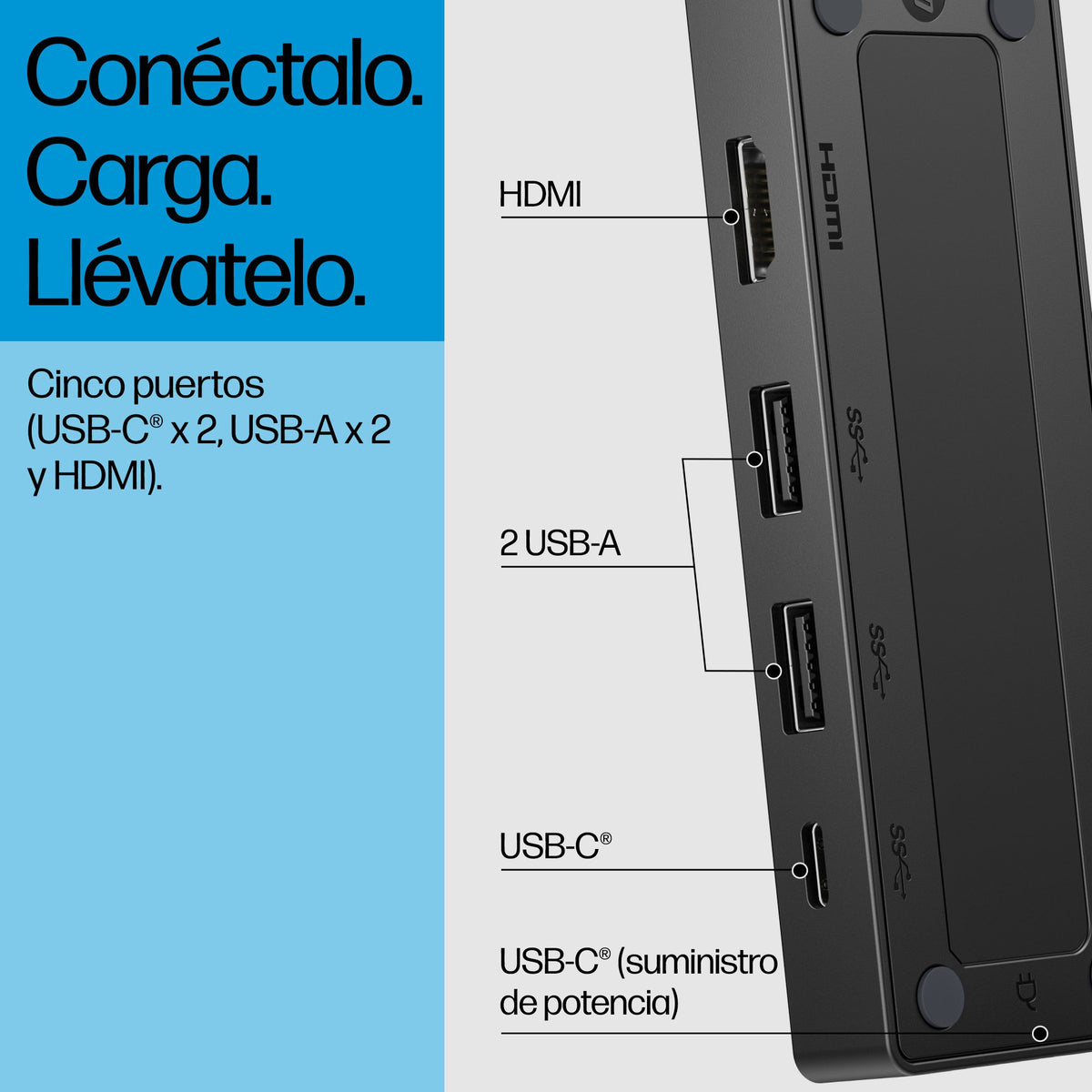 EAN 0198122960897 - HP USB-C Travel Hub G3 Alámbrico USB 3.2 Gen 2 (3.1 Gen 2) Type-C imagen 4