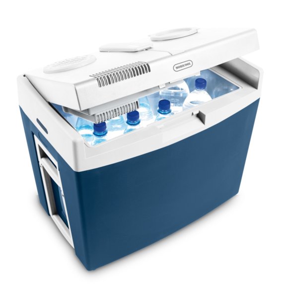 Mobicool Mt35w Thermoelektrische Kühlbox 34l 12v   240v Blau Mit Rollen