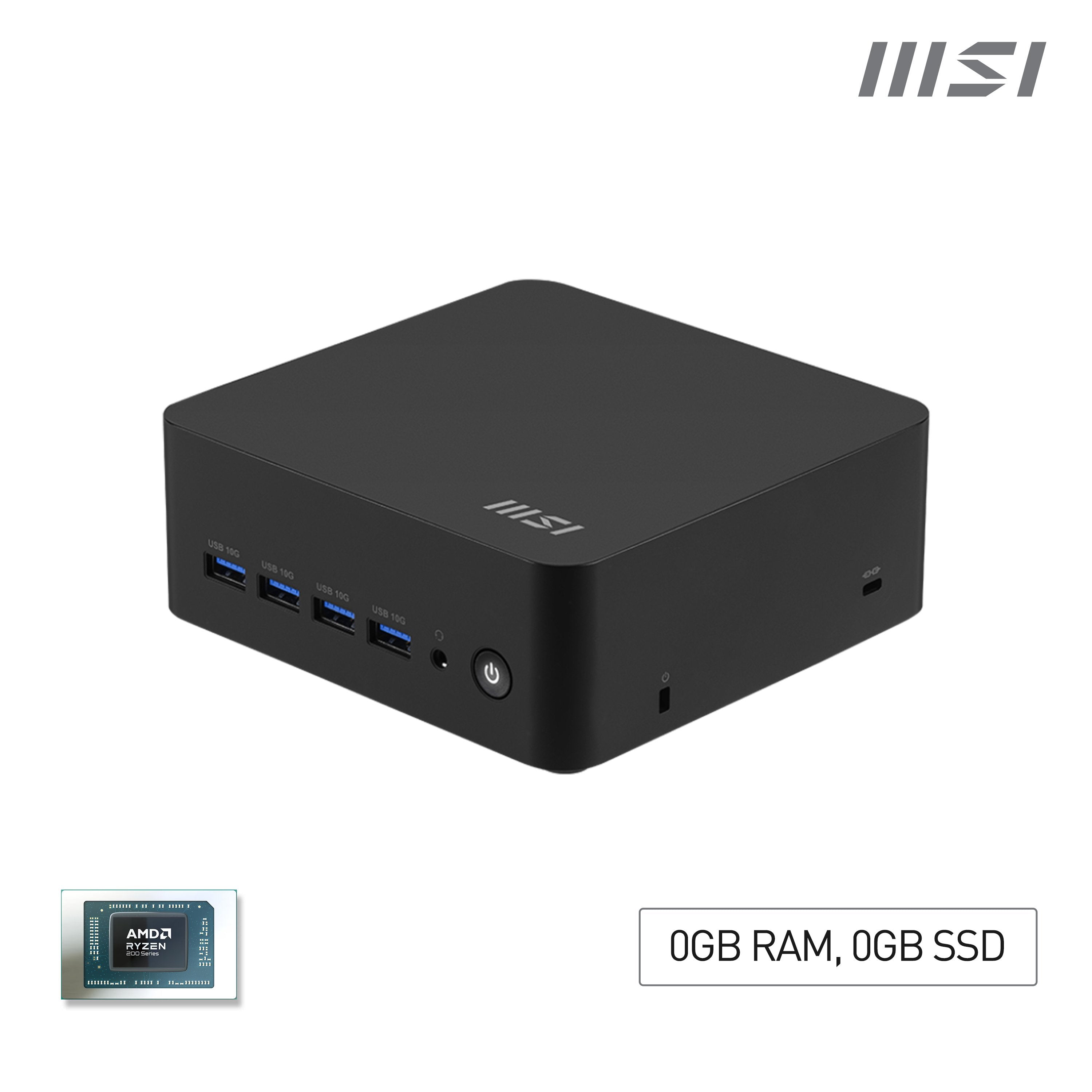 Barebone Msi Cubi Z Ai 8m  R9-8945hs 0gb No-Os