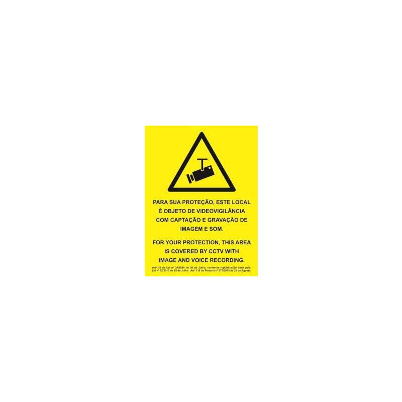 150x200 Cctv Sign