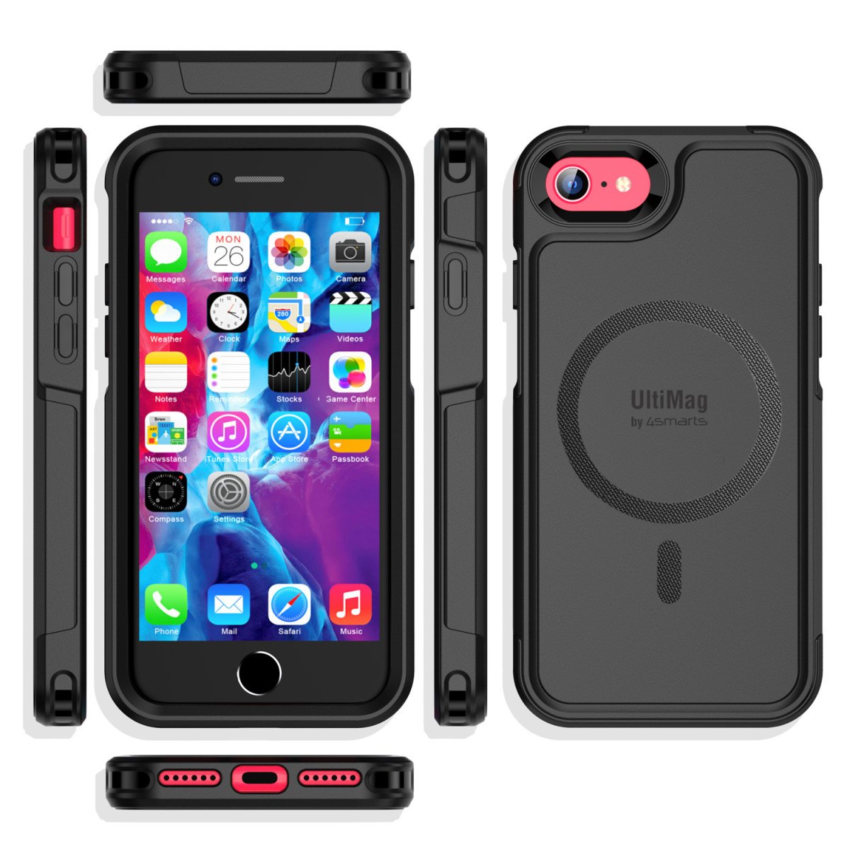 4smarts Defend Case Ultimag F. Iphone Se3   Se2   8   7. Schwa