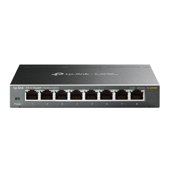 Tp-Link Tl-Sg108s No Administrado L2 Gigabit Ethernet (10/100/1000) Negro