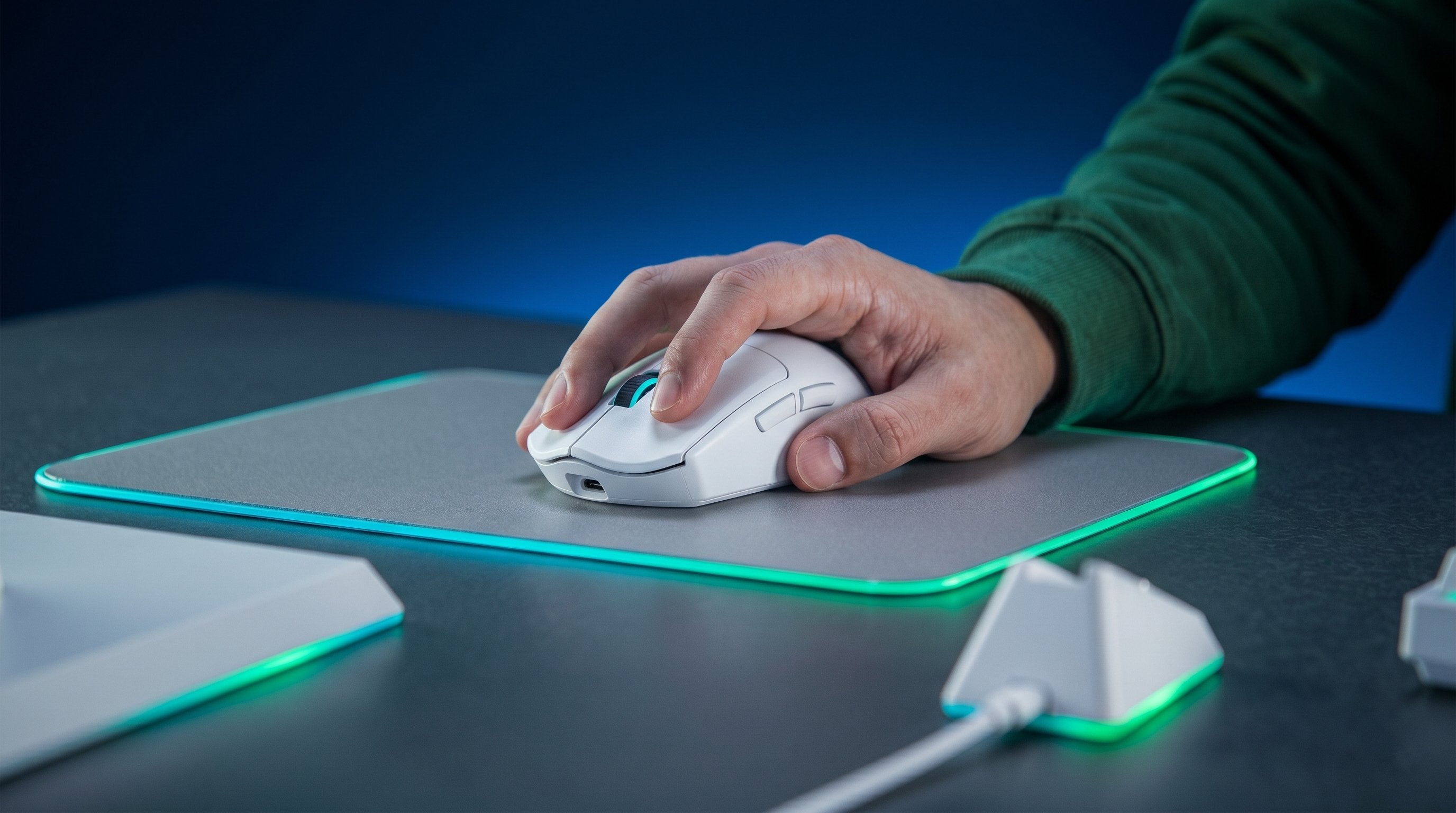Ratón Gaming Inalámbrico Mars Gaming Mmw-Elite Batería Recargable Hasta 20000 Dpi Blanco