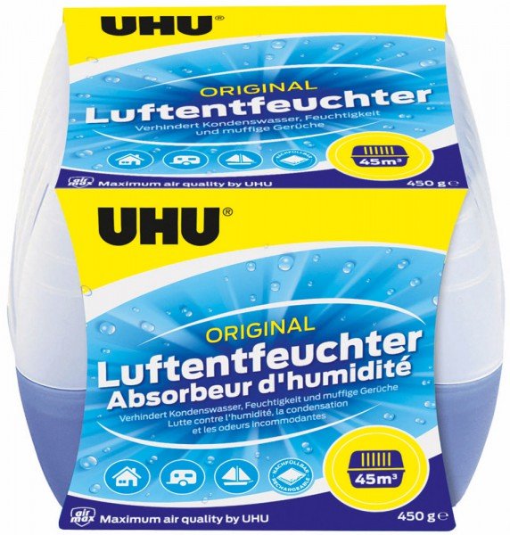 Uhu Airmax Granulat-Luftentfeuchter 14 M² Transparente