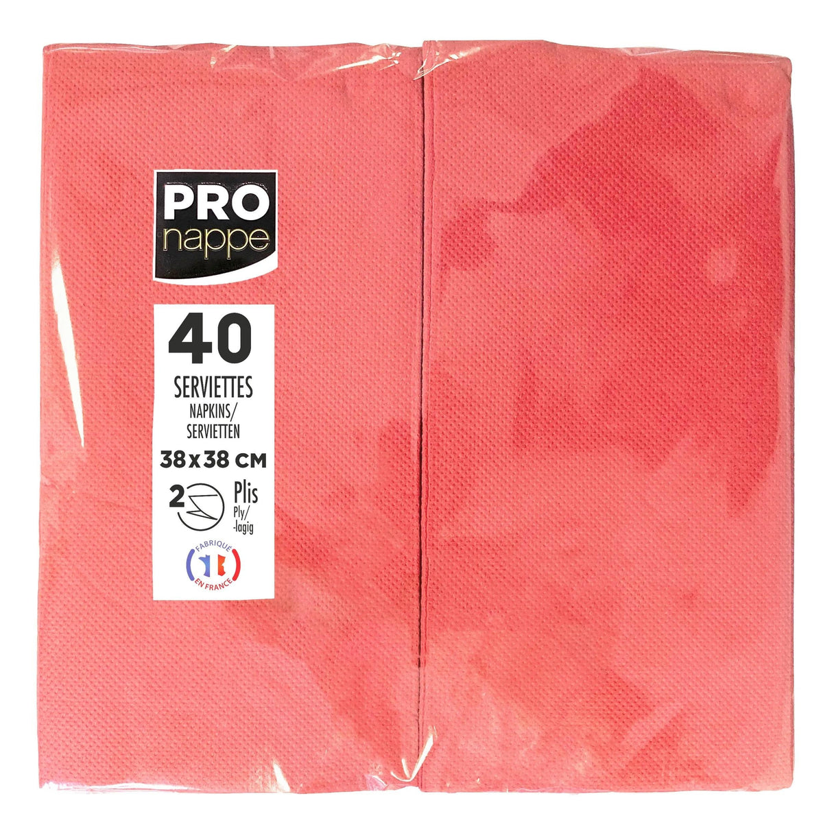 Pronappe Servietten 38,0 X 38,0 Cm Rojo