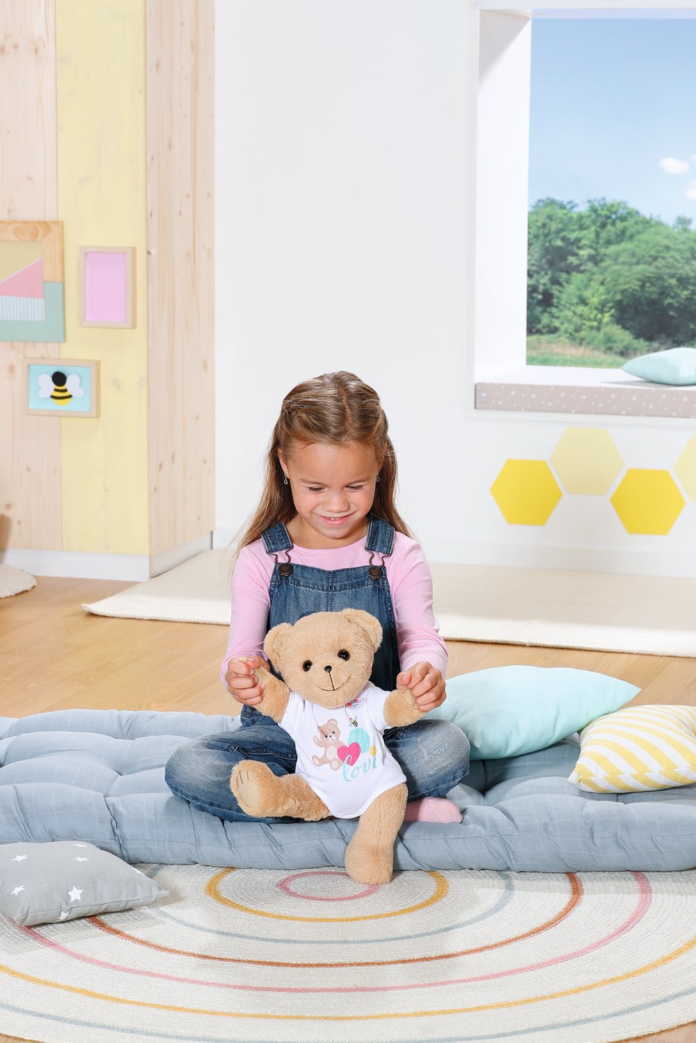 Muñeco Peluche Osito Blanco Baby Born 36cm