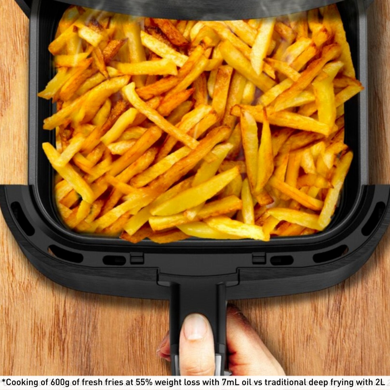 EAN 3045387290849 - Tefal Easy Fry & Grill EY8014 Doble 6,5 L Independiente 1830 W Freidora de aire caliente Azul imagen 8