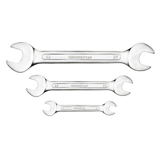 Red Doppel-Maulschlüssel-Satz, Kurz, 12-Teilig, Schraubenschlüssel Chrom, Sw 6 - 32mm