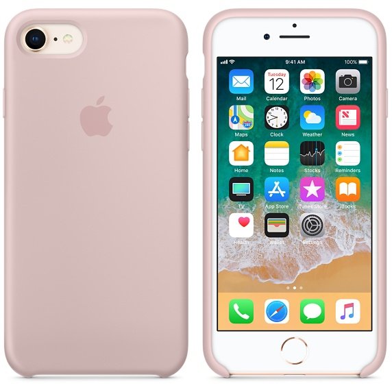 Apple Mqgq2zm/A Rosa Arena Carcasa De Silicona Iphone 8/7