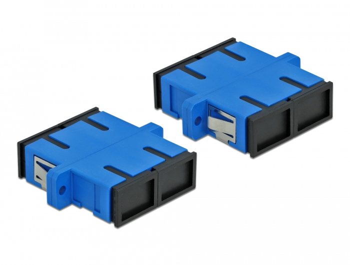 Lwl Kupplung Sc Duplex Buchse Zu Sc Duplex Buchse Singlemode 4 Stück Blau