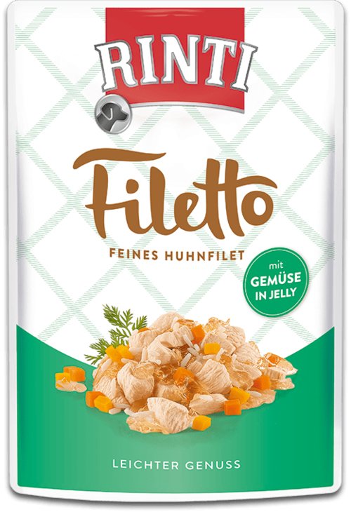Rinti Filetto Chicken Fillet With Vegetables - Comida Húmeda Para Perros - 100g