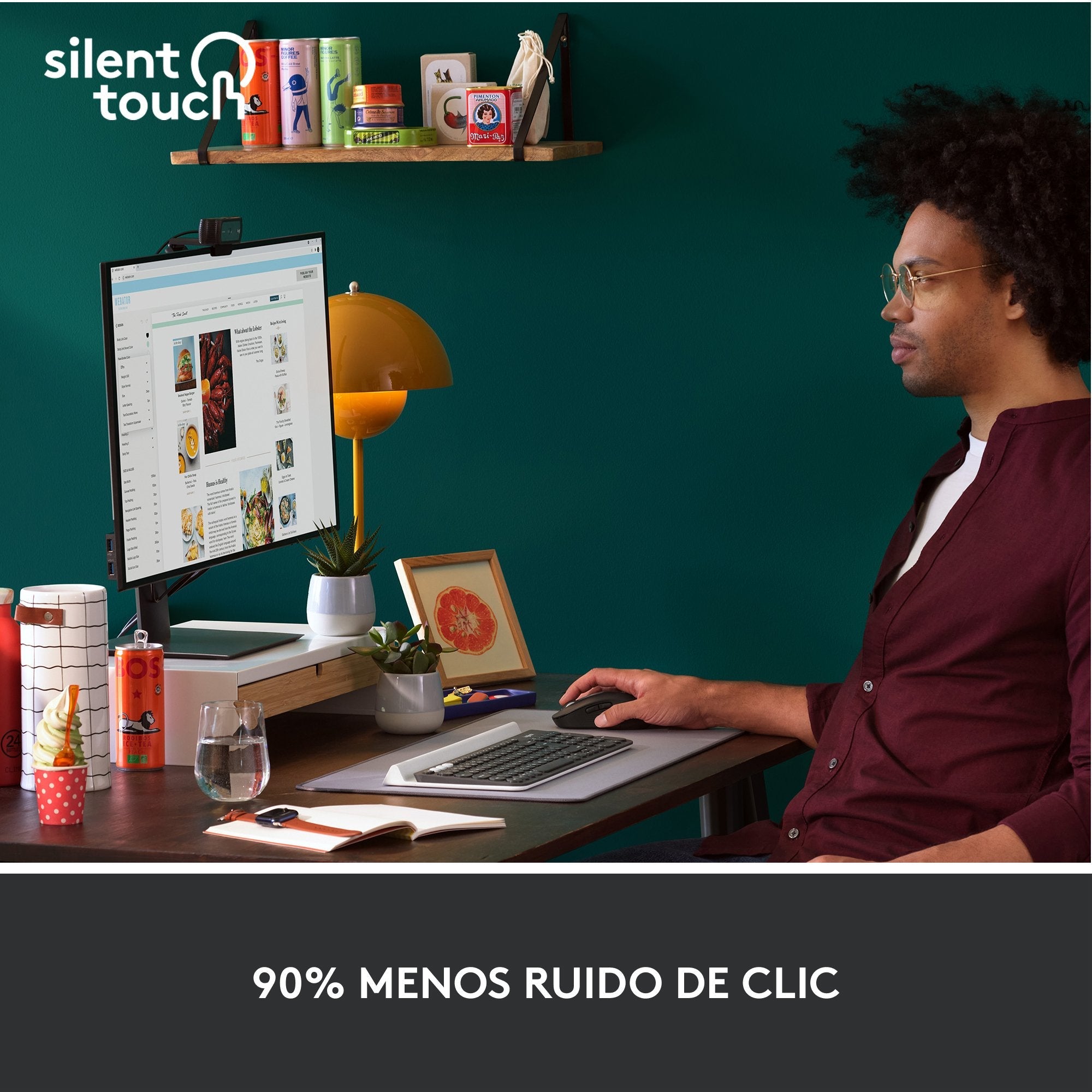EAN 5099206097223 - Logitech 910-006253 ratón Oficina mano derecha RF Wireless + Bluetooth Óptico 4000 DPI imagen 8