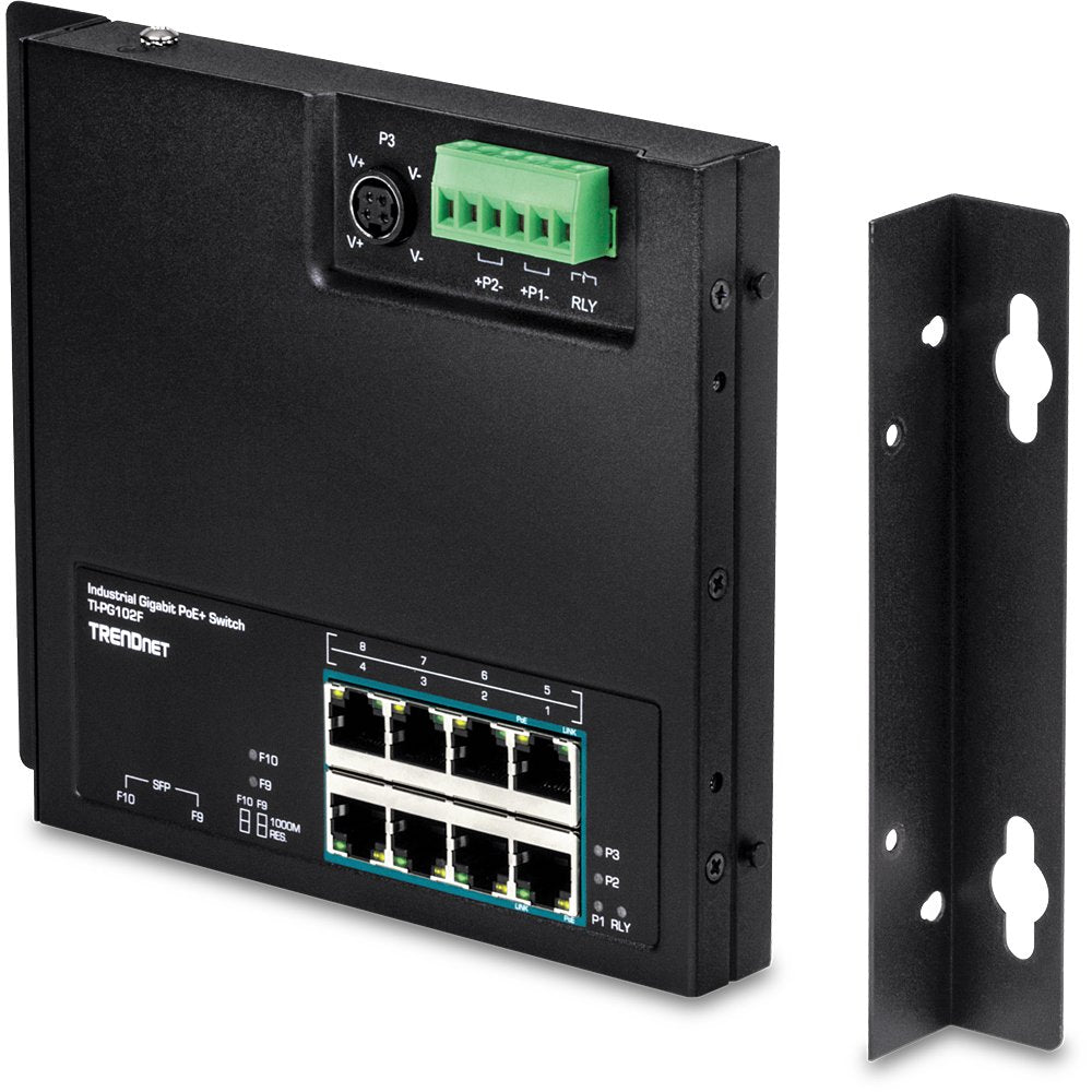 EAN 0710931161786 - Trendnet TI-PG102F switch Gigabit Ethernet (10/100/1000) Energía sobre Ethernet (PoE) Negro imagen 4