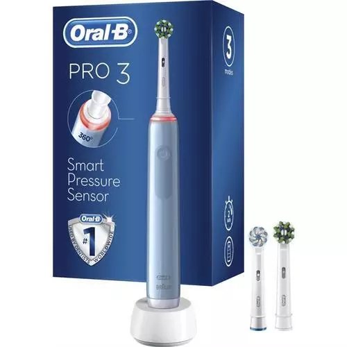 Oral-B Pro 3 3770 Cross Action Jas22 ZahnbRste Blau