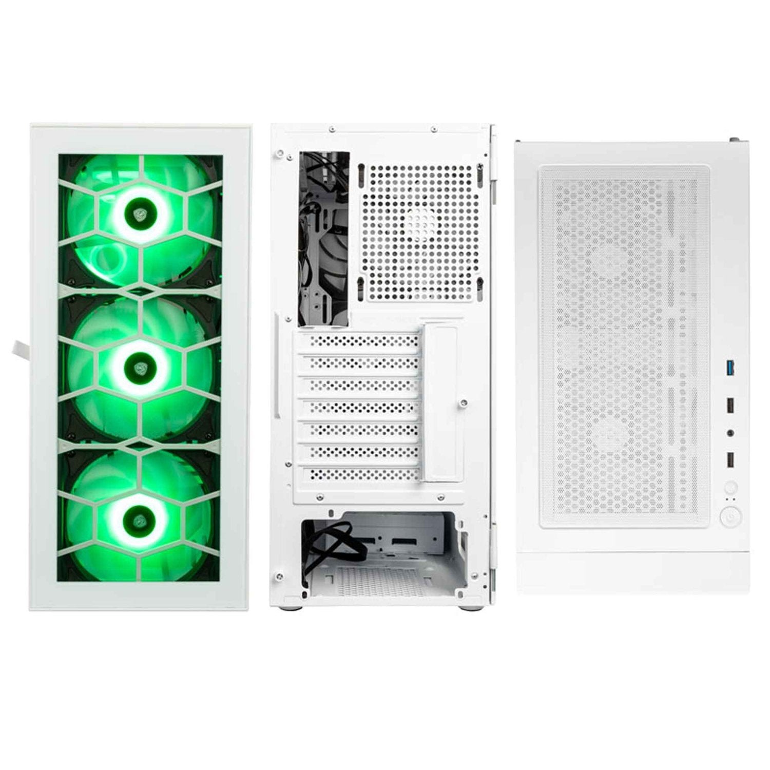Kolink Observatory Hf Glass Argb Midi-Tower - Blanco