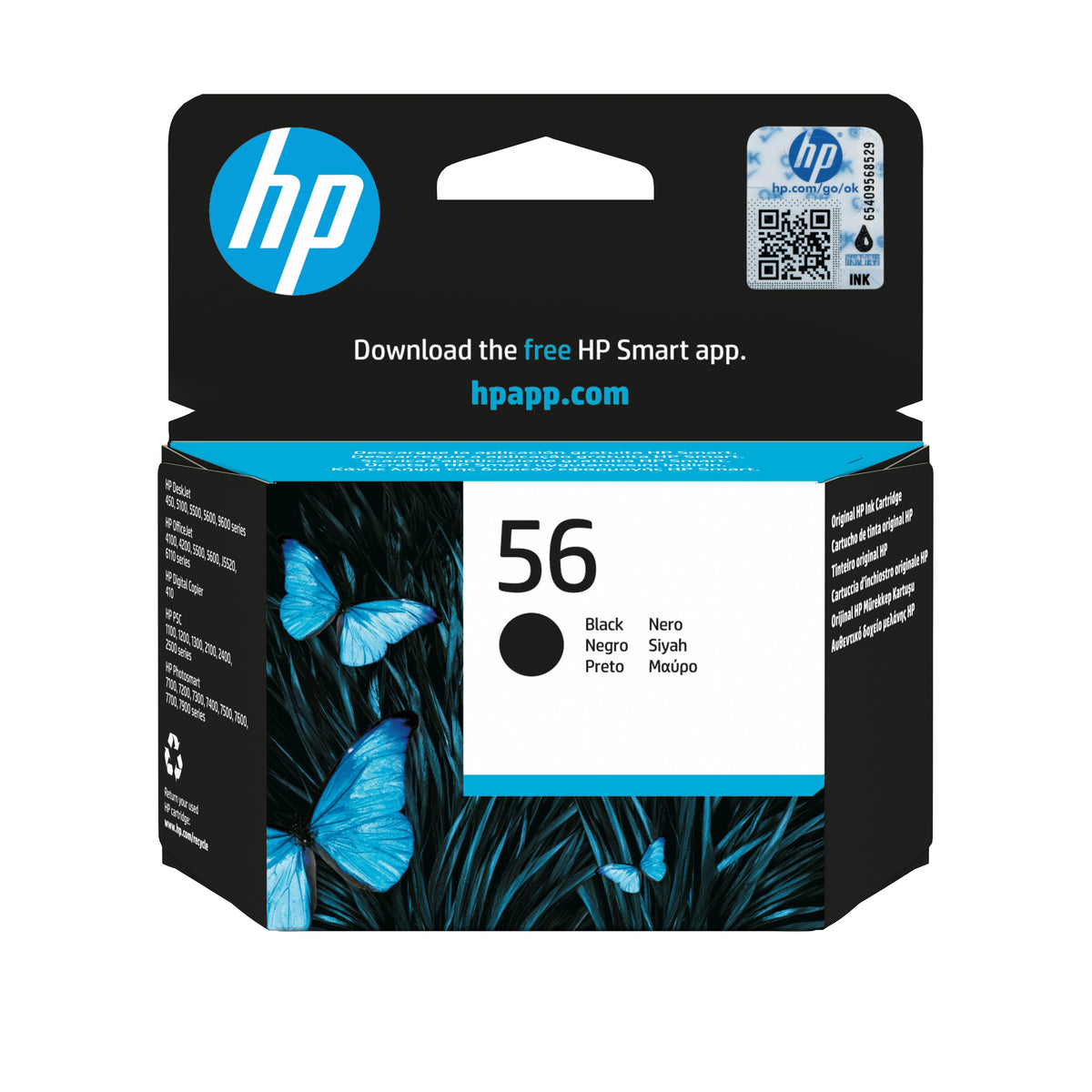 EAN 0884962780626 - HP 56 Black Original Ink Cartridge cartucho de tinta 1 pieza(s) Alto rendimiento (XL) imagen 1