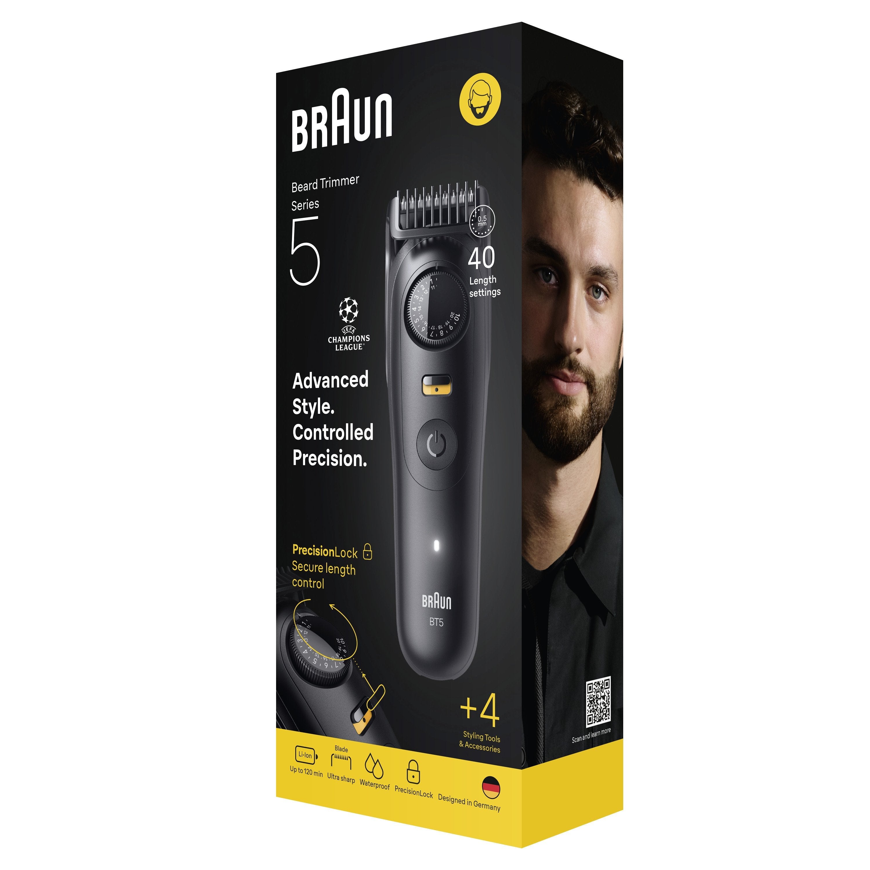 Braun Beard Trimmer Bt5520 Black
