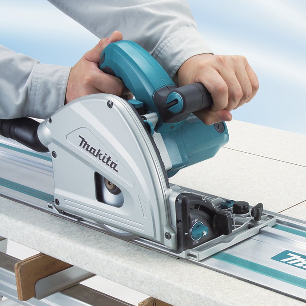 Makita Sp6000j Sierra Circular Portátil Negro, Azul 16,5 Cm 5800 Rpm 1300 W
