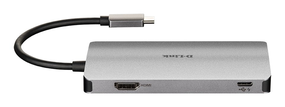 Docking Usb Tipo-C D-Link Dub-M610 2xusb 1xusb Tipo-C Pd 1xthunderbolt 3 1xhdmi 1xlector Tarjetas Sd Gris