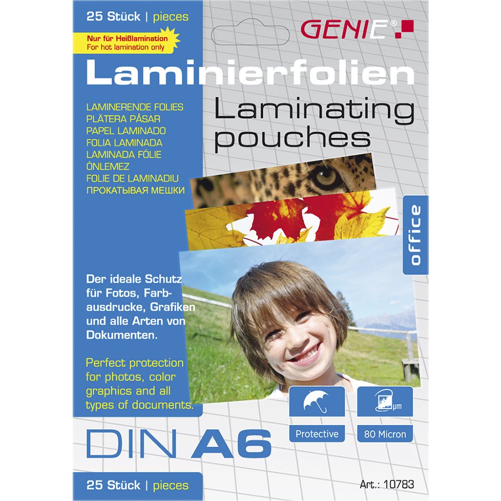 EAN 4015468107839 - Genie 10783 plastificador 25 pieza(s) imagen 1