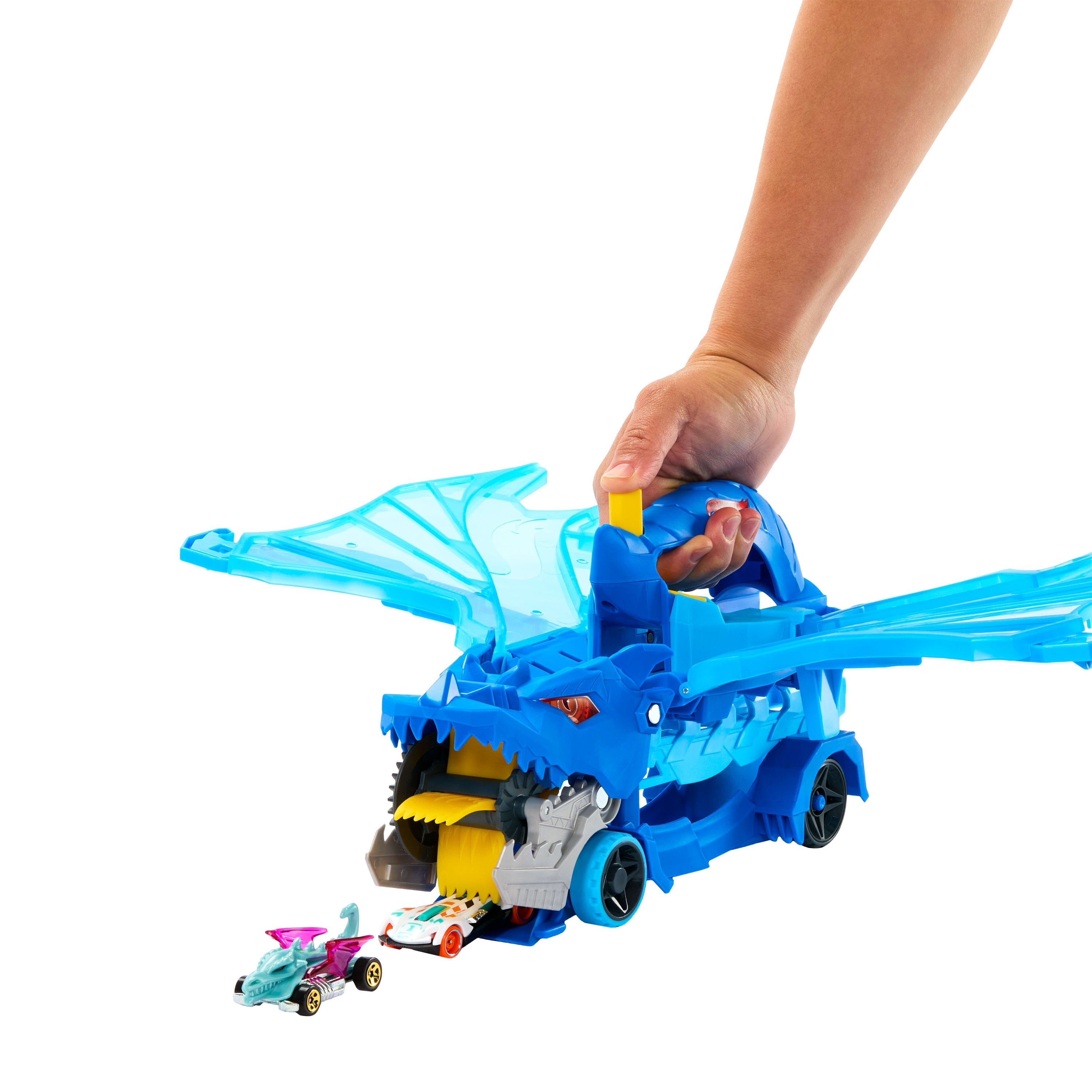 Mattel City Ultimativer 2-In-1 Drachen Transporter Jbm72