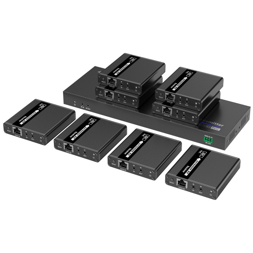 8-Way Hdmi Splitter With  Extender On 4k Network Cable