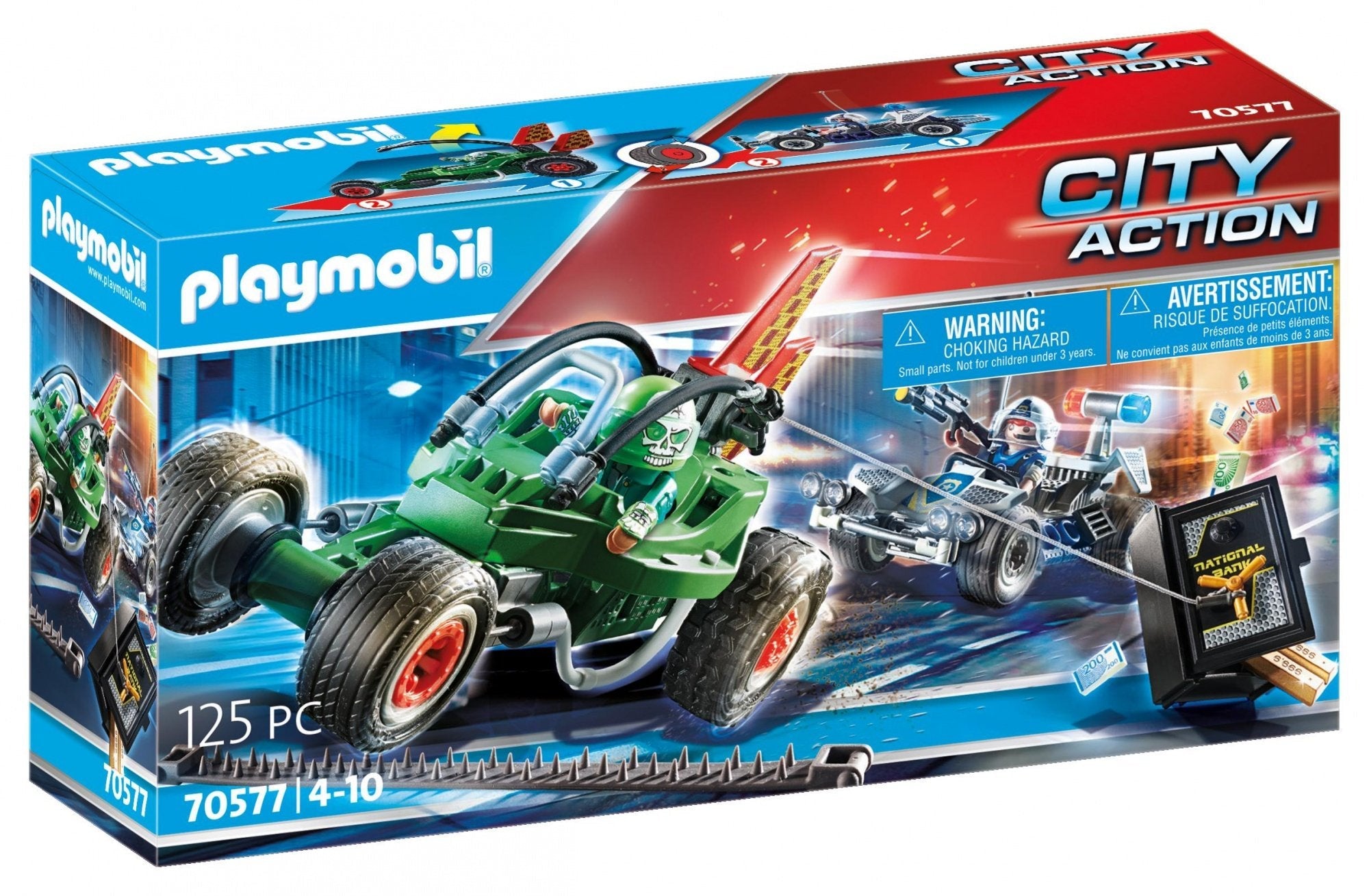 Playmobil - 70577 - Police Karts De Policía Y Bandido