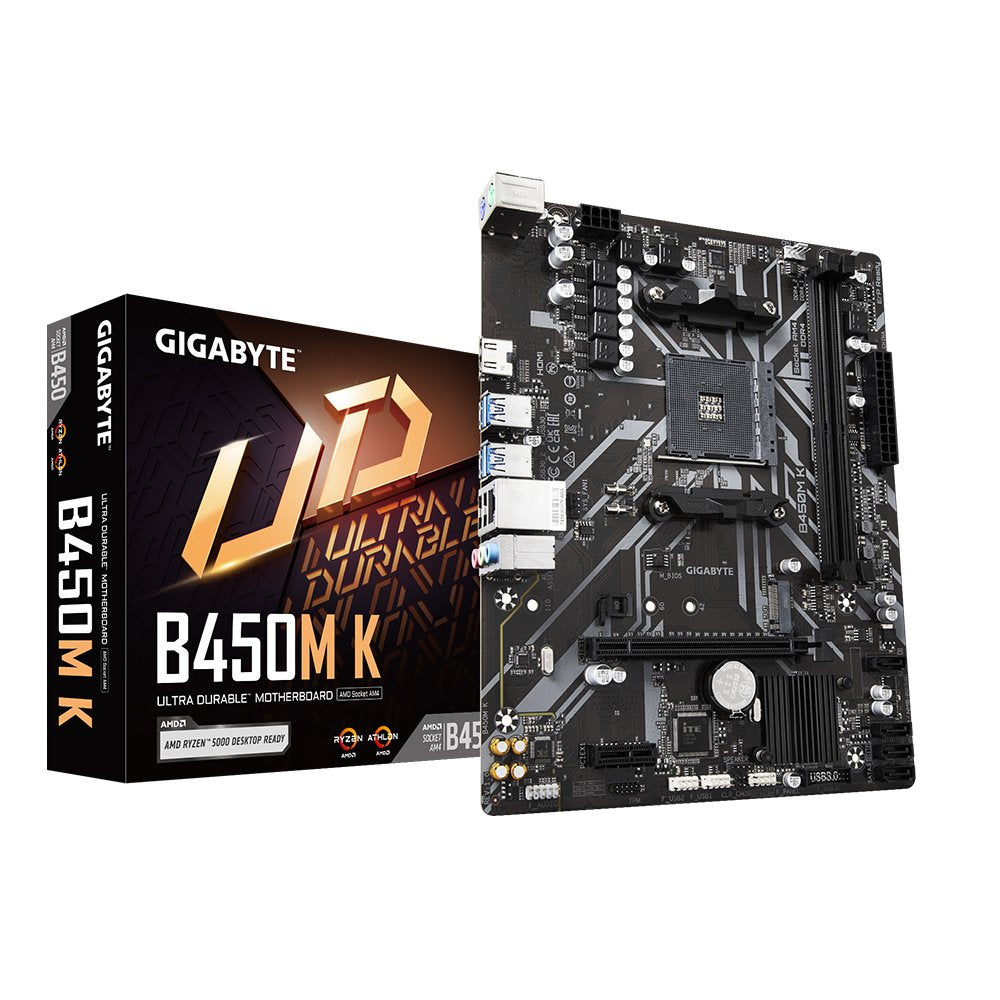 Placa Base Gigabyte B450m K Socket Am4 Micro Atx